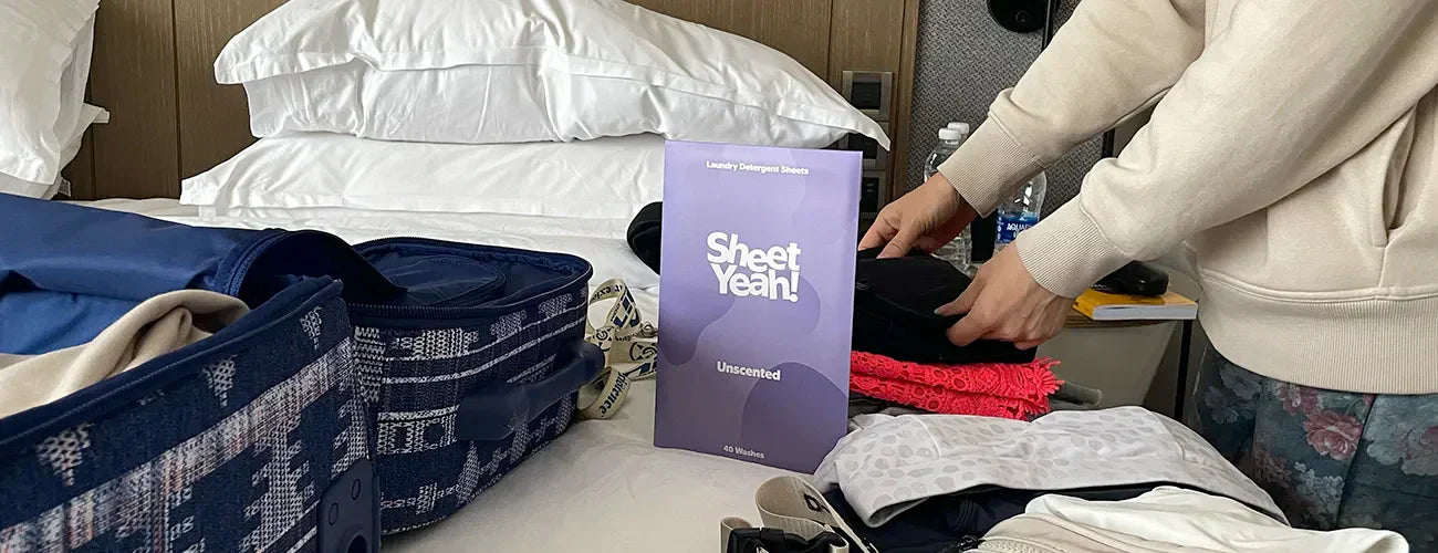 packing for holiday with sheet yeah laundry sheets