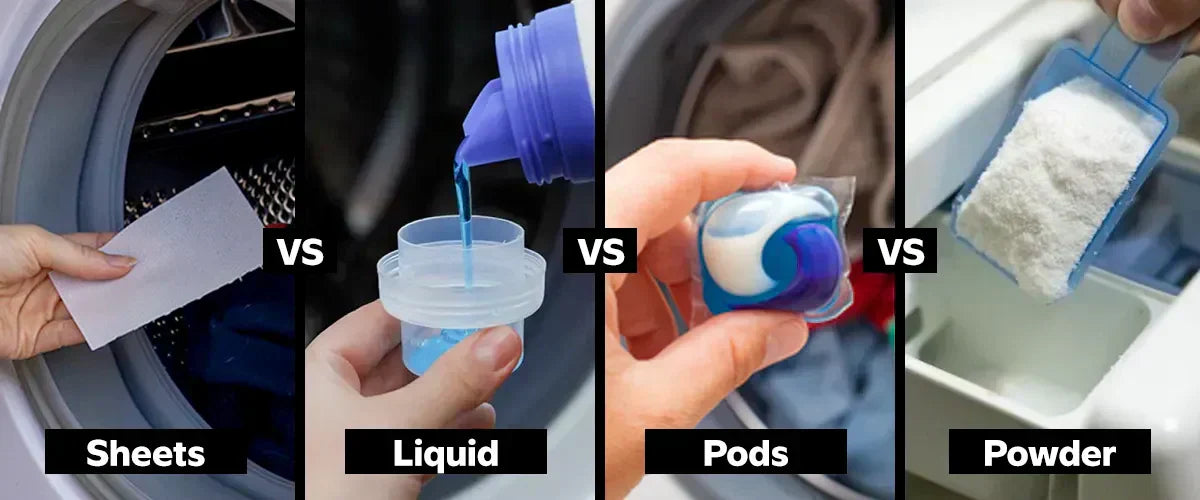 Liquid Vs Powder Laundry Detergent: Sheets vs Liquid vs Pods vs Powder - What's Best ...